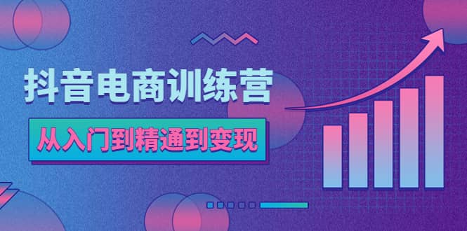 抖音电商训练营：从入门到精通，从账号定位到流量变现，抖店运营实操-搞钱帮